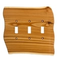 thumbnail image 2 of Switch Plate - Rustic - 3 Toggle - Blued Pine, 2 of 3