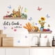 thumbnail image 3 of Pegatinas de pared de pan y comida para cocina, utensilios de cocina, verduras, frutas, flores, mariposas, calcomanías de pared, cocinemos con frases de amor, Peel, 3 of 5