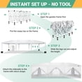 thumbnail image 2 of SANOPY 10' x 30' Commercial Instant Canopies Gazebo, Heavy Duty Pop Up Canopy with 4 Sandbags for Outdoor Market Activities, White, 2 of 8