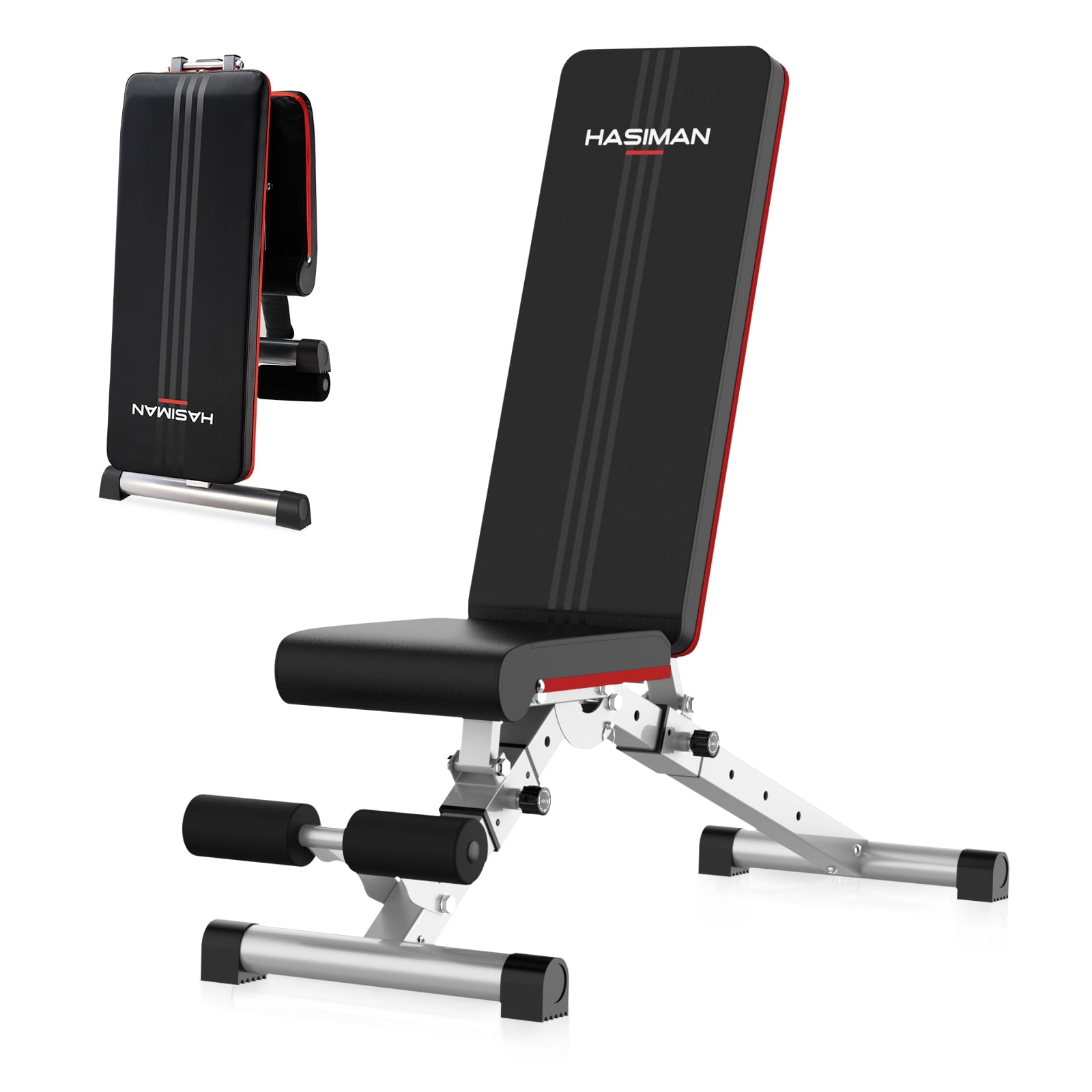 Pooboo Adjustable Weight Bench Foldable Incline Bench Home Gym Workout Dumbbell Bench Strength