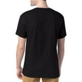 thumbnail image 4 of Hanes Mens ComfortSoft 4-Pack Crewneck T-Shirts, L, Black, 4 of 5