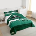 thumbnail image 3 of Homewish Football Sport Game Full Size Comforter Sets,Rugby City Bedding Comforter Set,Green White Bedding Sets For Kids,Luxury Bedroom Decor Reversible,3 Pieces, 3 of 8