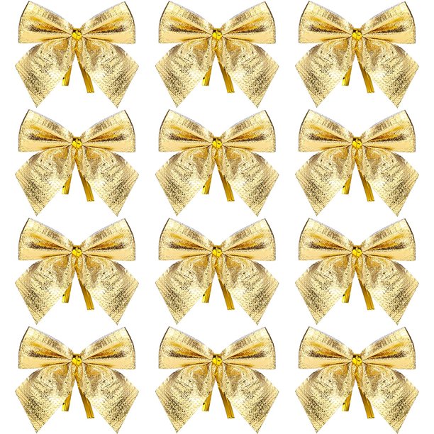 Sensational diy pine cone crafts that are super affordable 96 Packs Mini Christmas Bow Decorations for Christmas Tree, 3.15 Inch