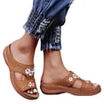 thumbnail image 1 of Women's Orthopedic Bloom Shoes Open Toe Sandals Ladies Platform Slippers Summer Beach Rubber, 1 of 5