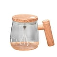 thumbnail image 1 of Taza mezcladora eléctrica Cateissary de vidrio boca ancha botella exprimible sin BPA transparente, 1 of 6