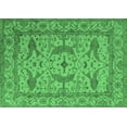 thumbnail image 1 of Ahgly Company Indoor Rectangle Oriental Emerald Green Industrial Area Rugs, 7' x 10', 1 of 4