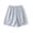 Light Blue, variant on QSAWXQZ Women's Plaid Casual Shorts Elastic Waist Loose Straight Leg Summer Bottoms Free Size