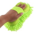 thumbnail image 2 of Household Chenille Car Windshield Window Glass Washing Sponge Pad Yellow Green, 2 of 3