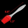 thumbnail image 2 of Uxcell Barbecue Picnic Silicone Head Basting Grilling Cooking Condiment Pastry Brush Red, 2 of 4