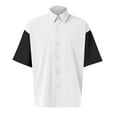 thumbnail image 5 of BOBOGOJP Shirts for Men Slim Fit Short Sleeve Athletic Fit Solid Button Down Shirts,White XL, 5 of 5