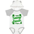 thumbnail image 3 of Inktastic Sassy Lassy with Green 4 Leaf Clovers Boys or Girls Baby Bodysuit, 3 of 5