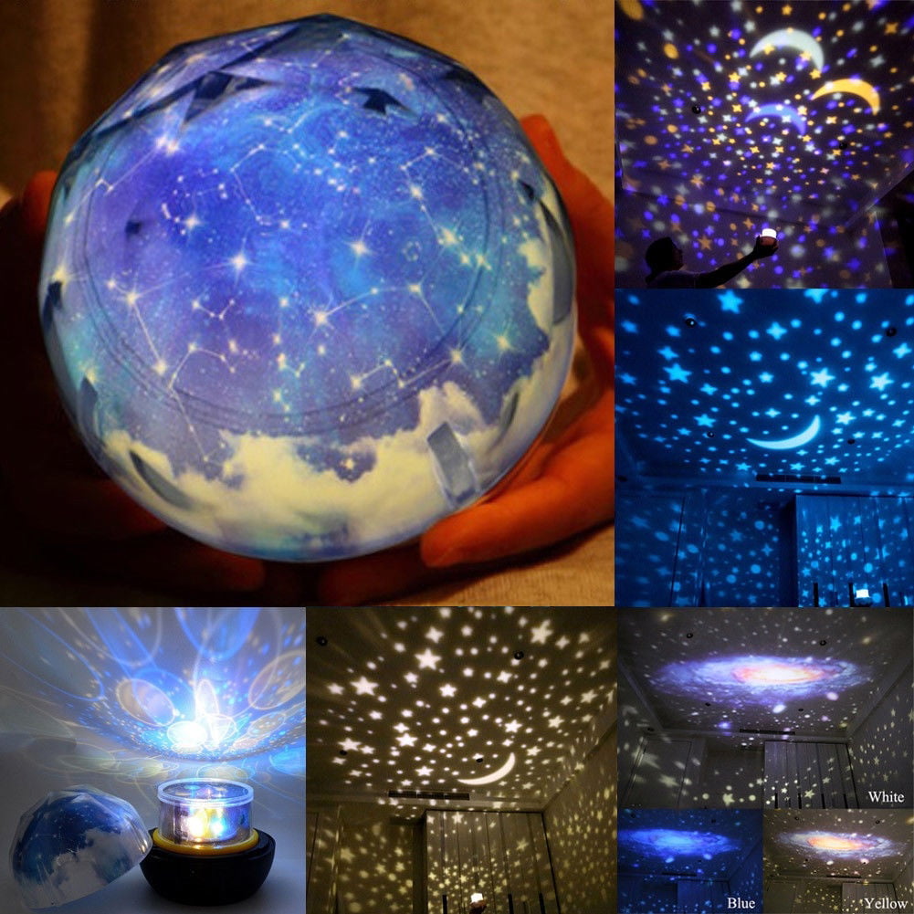 USB LED Starry Night Sky Laser Projector Light Star Party Disco Projection Lamp 