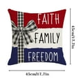 thumbnail image 3 of Feledorashia 4th of JulyIndependence Day Decorative Pillow, Patriotic Printed Pattern Pillow, Machine Washable, for Home Party Wedding Holiday Celebrations Decorations, 3 of 4