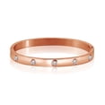 thumbnail image 1 of Pulsera Elegante JeenMata con Dije de Amor Joyería de Moda para Mujeres Baño de Oro Rosa, 1 of 6