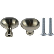 Symmerty Knob Oval Smooth Satin Nickel