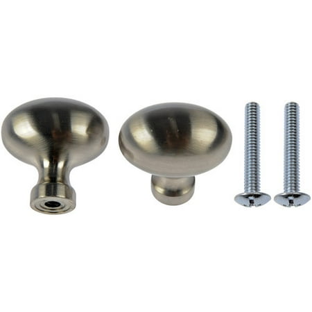 Symmerty Knob Oval Smooth Satin Nickel