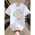thumbnail image 1 of T-Shirt Décontracté en Coton pour Hommes avec Design de Fleur Graffiti Original - Tissu Doux et Respirant, Col Rond, Manches Courtes, Lavable en Machine, 1 of 8