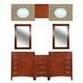 thumbnail image 2 of Westport Bay 2250-9029-TYWO 79 in. Double Basin Vanity Warm Cherry Finish - White- Oval, 2 of 2