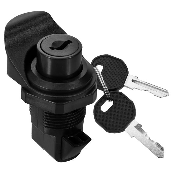 MERRYHAPY case locks Drawer Lock Black Plastic RV Owners On the Go 2 x keys