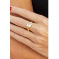 thumbnail image 2 of GOLD PLATED WHITE CZ RING SZ. 7, 2 of 2