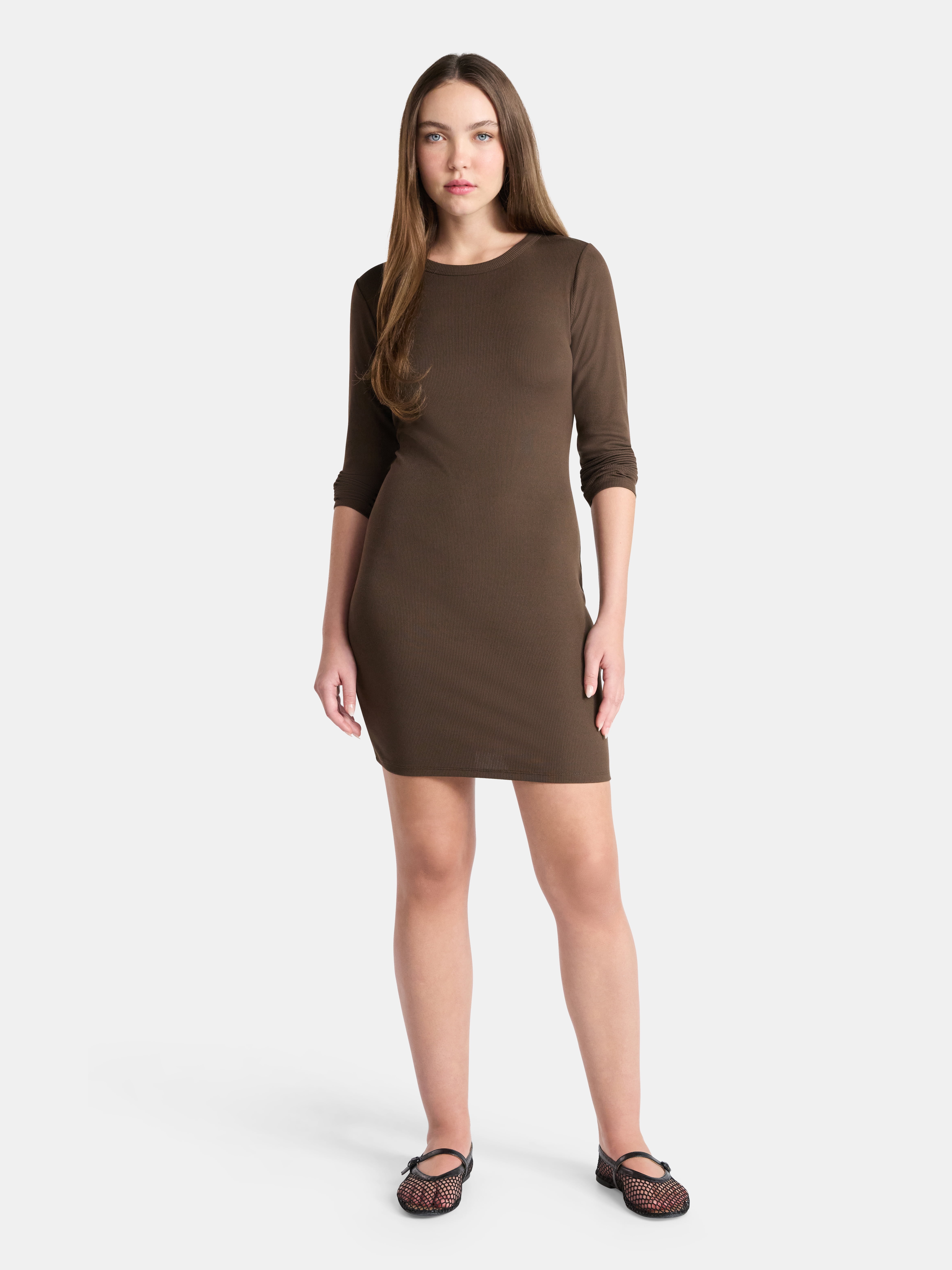 No Boundaries Mini Dress with Long Sleeves, Women’s