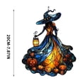 thumbnail image 3 of chaungfeng Scary Witch Acrylic Suncatcher, Stained Glass Window Car Hanging Christmas Ornament for Indoor Outdoor Decor, Garden Sun Catcher Panel for Halloween Lover for Women Mom Grandma, 3 of 9