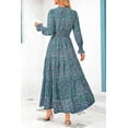 thumbnail image 3 of PRETTYGARDEN Women's Floral Maxi Dress Spring Long Sleeve V Neck Casual A Line Long Flowy Boho Party Dresses, 3 of 7