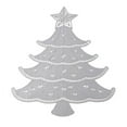 thumbnail image 2 of LSLJS Clearance under $5! Vinyl Hollowed Xmas Tree Placemats Personalized Placemats Non-slip Washable Place Mats Coffee Mats Table Mats for Dining Table Home Decor Kitchen Utensils 13" x 16" Silver, 2 of 6