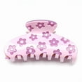 thumbnail image 3 of QinGoo Medium Flower Hair Claw Clip for Women Strong Hold Daisy Thick Long Hair Accessory 1 Count, 3.5 Inch, Purple, 3 of 6