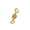 Gold C, variant on Necklace Clasps and Closures 14K Gold Plated 925 Sterling Silver Double Round Clasp Jewelry Clasps for Necklaces Bracelet