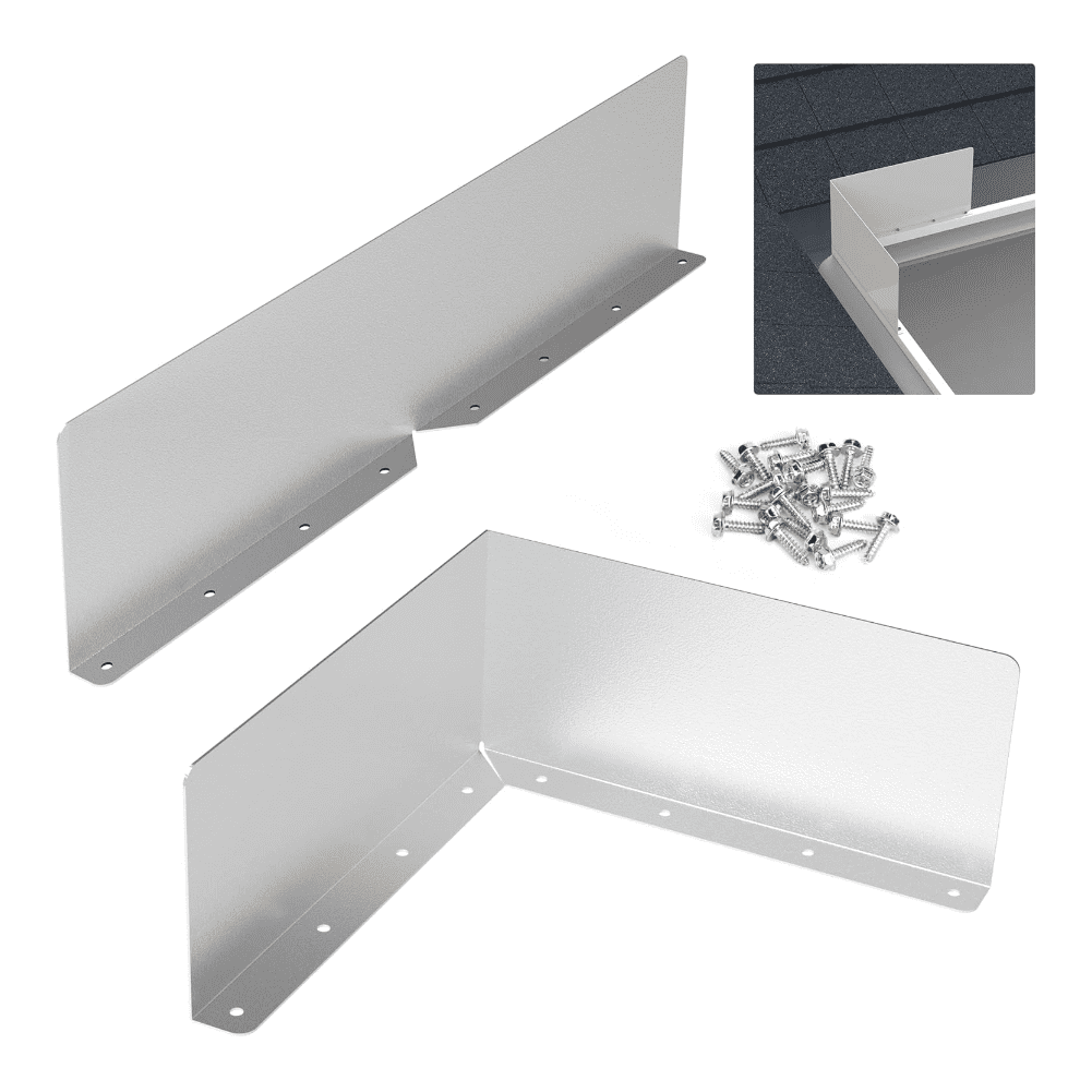 Venlox Gutter Water Diverter for Roof Valleys To Prevent Rain Overflow And Damage 2Pcs