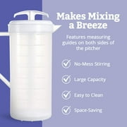 The Original MixStir Mixing Pitcher - 2 QT White Great for Baby formula, protein shakes, salad dressings and much more! Made in the USA