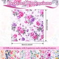 thumbnail image 2 of Evjurcn 24 Sheets Scrapbook Paper for Junk Journal Supplies, 11.8x11.8" Double Sided Aesthetic Craft Paper, 12 Designs, 2 of 7