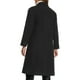 thumbnail image 3 of Abrigo largo de doble botonadura con solapa de pico para mujer INSPIRE CHIC, de invierno, negro, tamaño XS, 3 of 6
