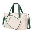 thumbnail image 1 of Bolso de mano para Pickleball, ligero, extraíble y con correa ajustable para el hombro. Blanco Verde, 1 of 9