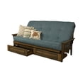 thumbnail image 5 of Kodiak Furniture Tucson Queen-size Wood Storage Futon-Linen Aqua Blue Mattress, 5 of 5