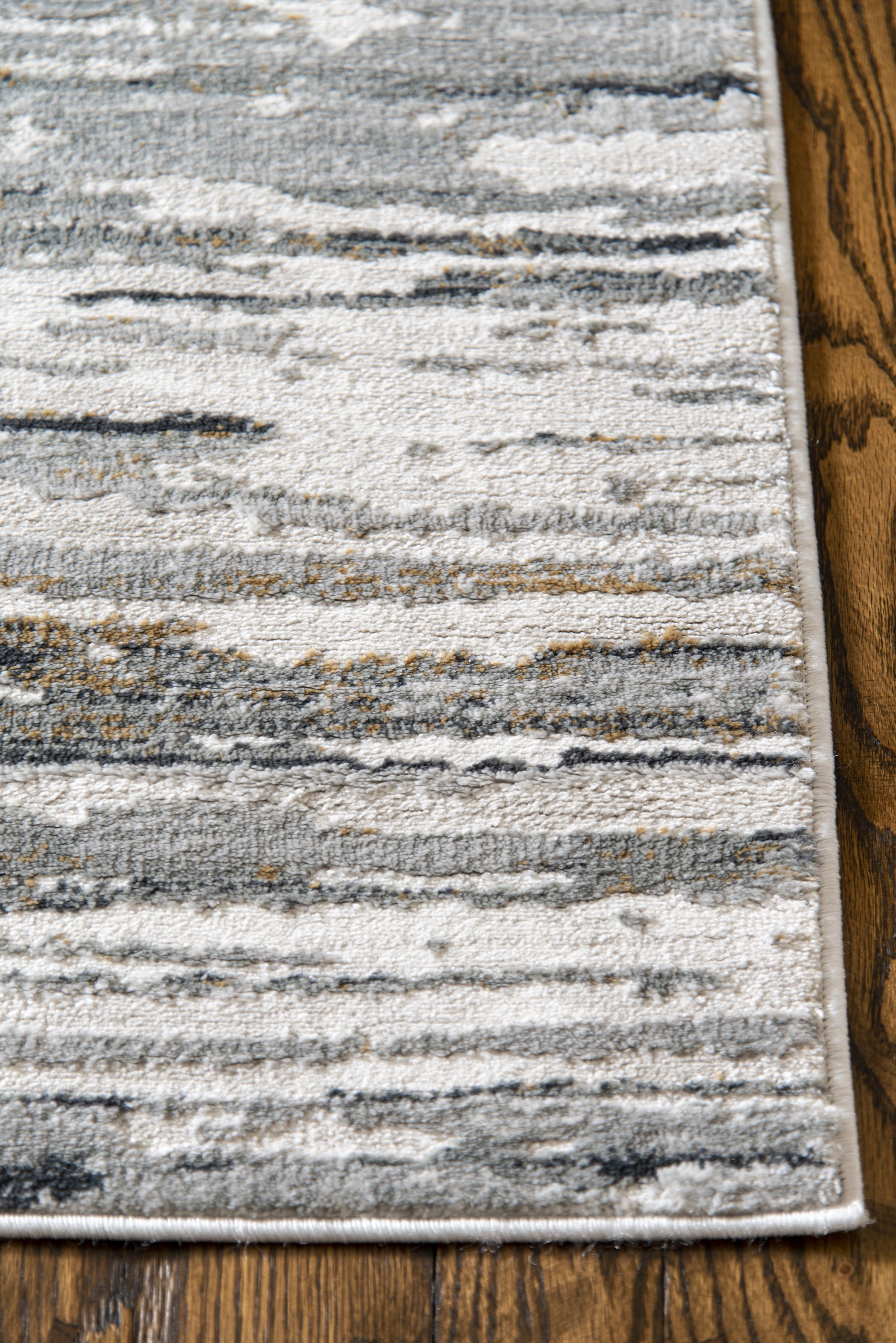 United Weavers Evolution Conner Contemporary Abstract Runner Rug, Cream, 2'7" x 7'2"