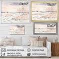 thumbnail image 4 of Designart "Tranquil Lake Winter Minimalism" Snow Canvas Art Print, 4 of 7