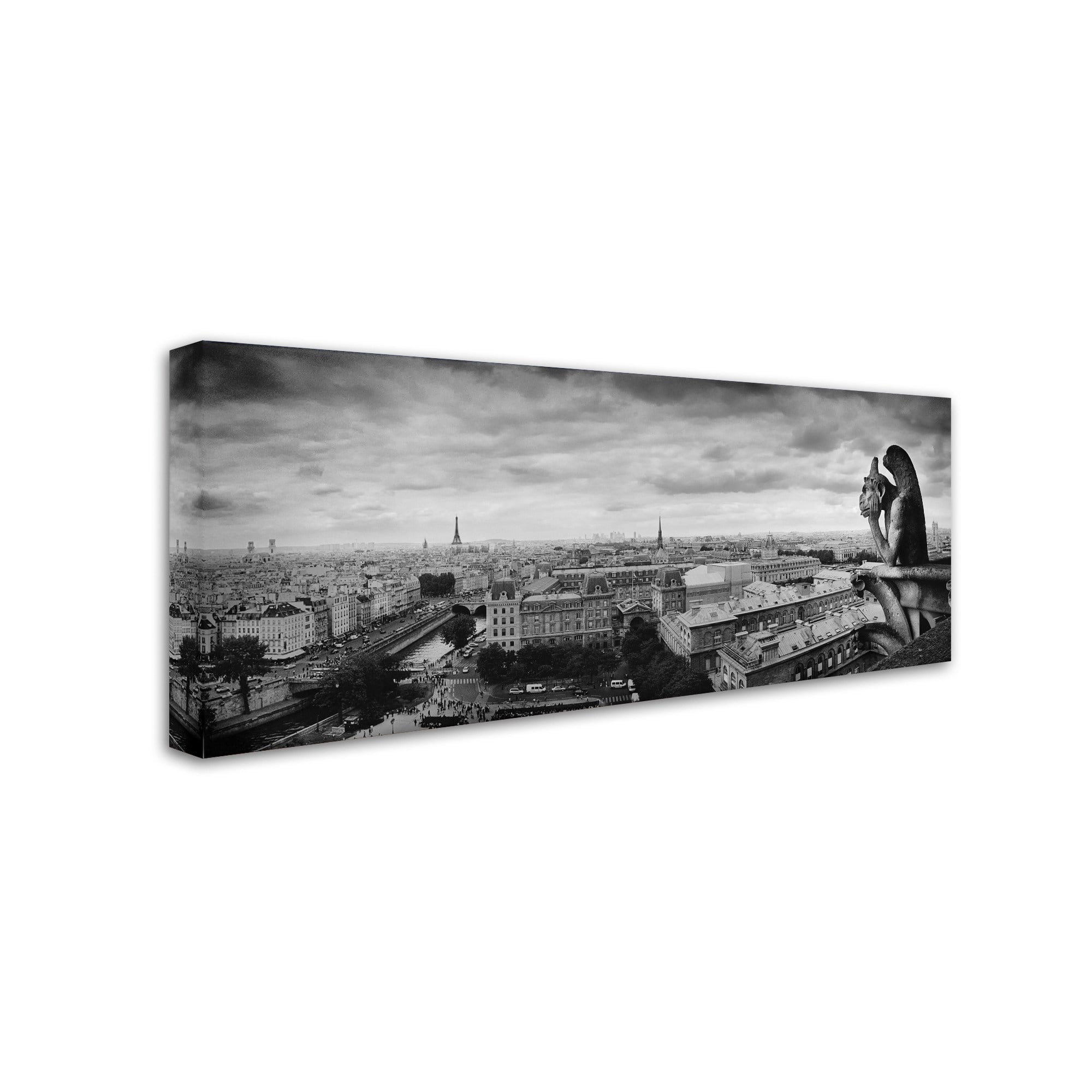 Trademark Fine Art "Boring in Paris" Canvas Art by Moises Levy
