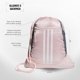 thumbnail image 2 of Bolsa de gimnasio adidas Alliance Sackpack 12 L, color rosa arenoso y blanco, 2 of 6