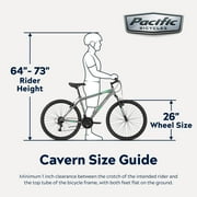Pacific Cavern Mountain Bike, 26 Inch Wheels, Age 14+, Gray