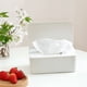 thumbnail image 2 of Irfora Caja de almacenamiento de mascarilla desechable Funda abatible a prueba de polvo Caja de mascarilla Funda de tejido húmedo con tapa Portátil para trabajo en casa al aire libre Irfora Estuche de almacenamiento, 2 of 7