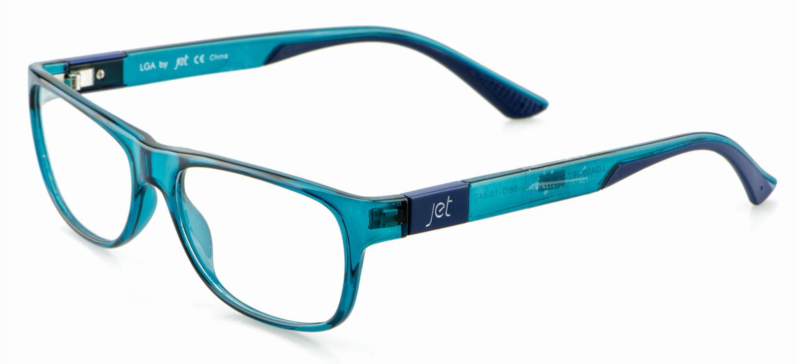 Jet Readers LGA Reading Glasses, Teal, +1.25 Strength, Go Everywhere