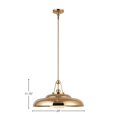 thumbnail image 4 of PD344020PBGO-Alora Lighting-Palmetto - 1 Light Pendant-11.75 Inches Tall and 20 Inches Wide-Polished Brass Finish, 4 of 4