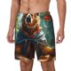 thumbnail image 1 of Fotbe Maple Meditating Bear Traje de Baño para Hombre – Shorts de Natación de Secado Rápido con Forro y Bolsillos-3X-Large, 1 of 6