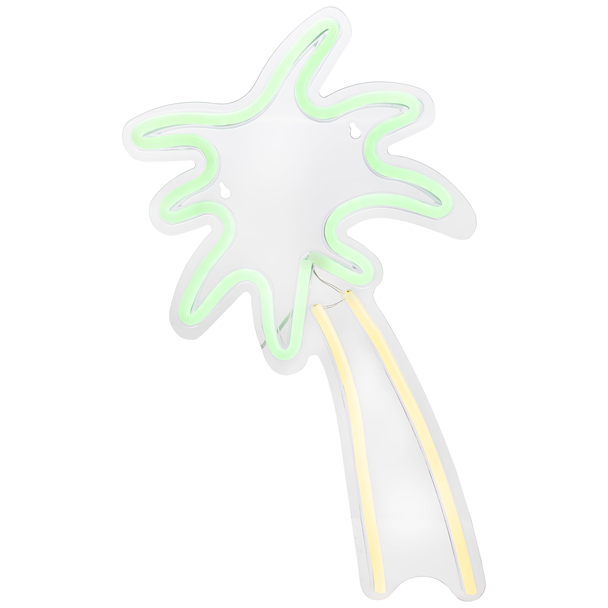 Northlight LED Palm Tree Neon Lighted Wall Art - 19" - Green and Yellow