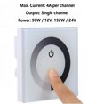 thumbnail image 5 of DC 12V-24V Touch Panel LED Light Dimmer Smart Controller Wall Mounted Switch (White), 5 of 5