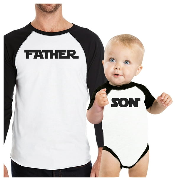 365 Printing - Father Son Star Battle Matching Baseball Tshirts Funny New Dad Gift - Walmart.com