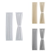 Blackout French Door Curtain - Soft Fabric Heavy-Duty Rod Pocket Door Curtain for Privacy Window Drapery Curtain For Door Window White 64*102cm