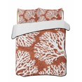thumbnail image 2 of Quilts Twin Size, Burnt Orange Coastal Coral Soft Comforter Bedding Set for Bed, Summer Nautical Sea Beach Ocean Lightweight Quilted Bedspread with Pillow Cover(2 Pieces) for All Season, 68x86 Inch, 2 of 9